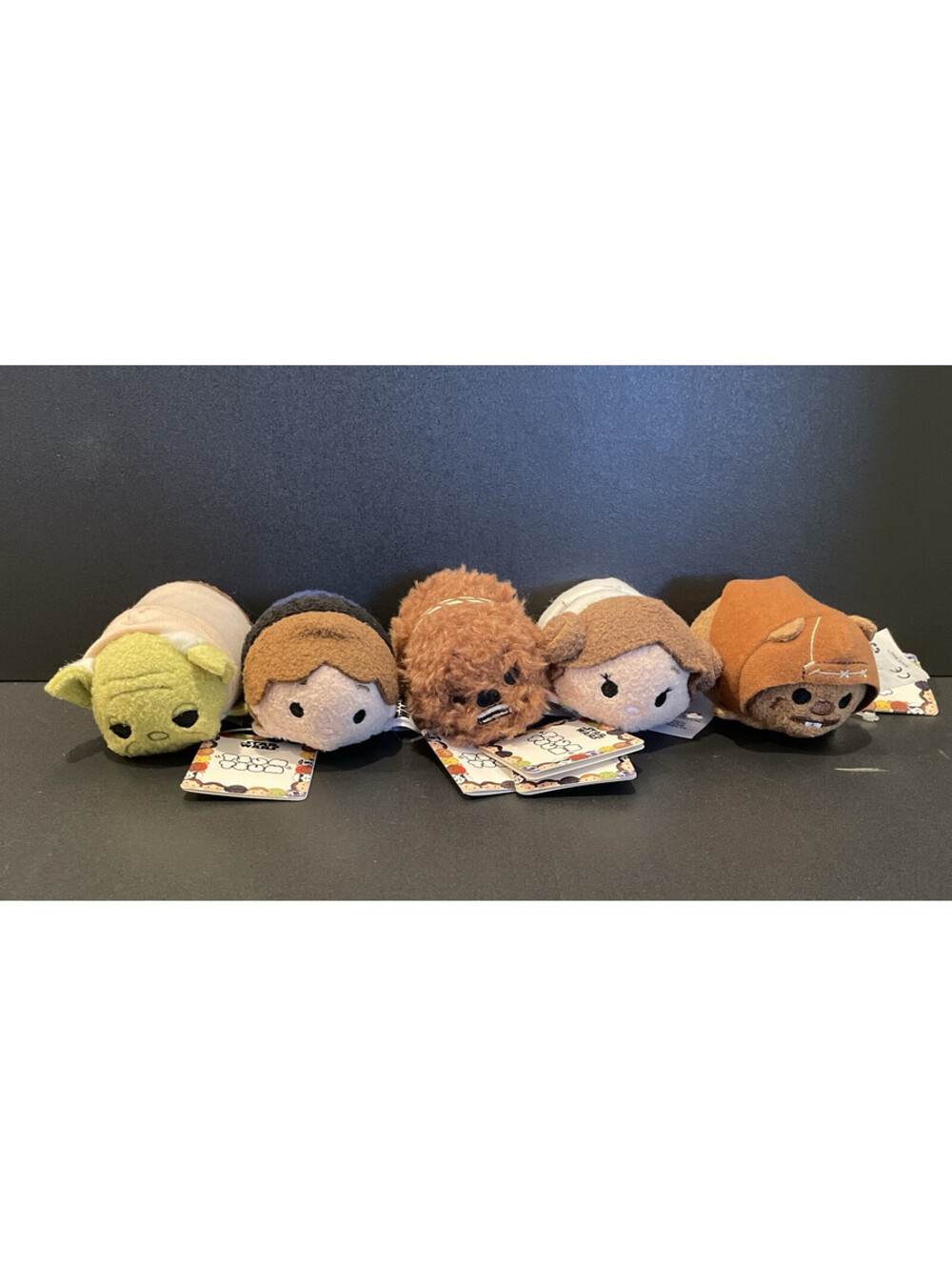 NWT Disney Star Wars Tsum Tsum Mini 3.5" Plush Lot of 5 NWT Yoda Han Leia
